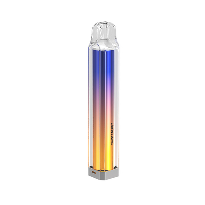 Les cigarettes électroniques lumineuses transparentes de place soufflent la saveur d'énergie