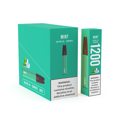 cosses de saveur de la menthe 400mAh/souffles rechargeables de la cigarette 1200 d'E