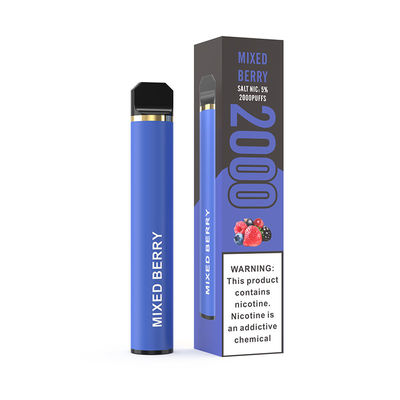 nicotine jetable des souffles 50mg du dispositif 2000 de bâton de Vape de la menthe 3.6V