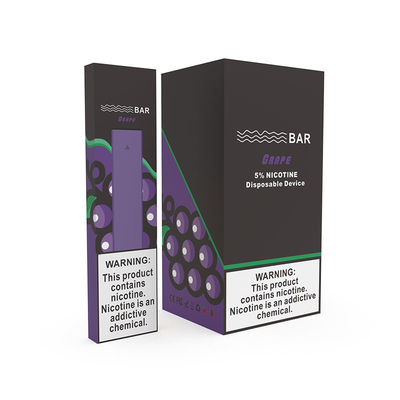 Souffles Vape jetable de la batterie 400 de Mini Electronic Cigarette 1.8Ω 280mAh de faveur de raisin