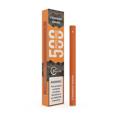 Souffles 1.3ml 500 non rechargeables de cigarette électronique orange de la fumée 280mAh