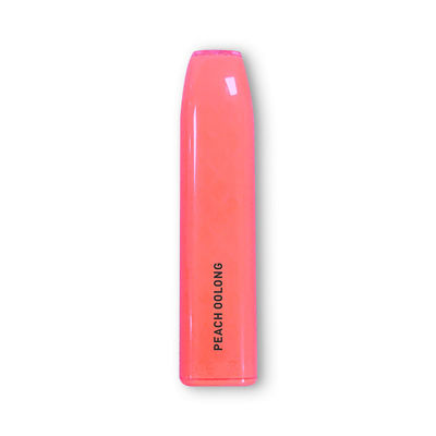 Faveur plate jetable du rose 500mAh Vape Pen Pod Kit Lightweight Peach Oolong