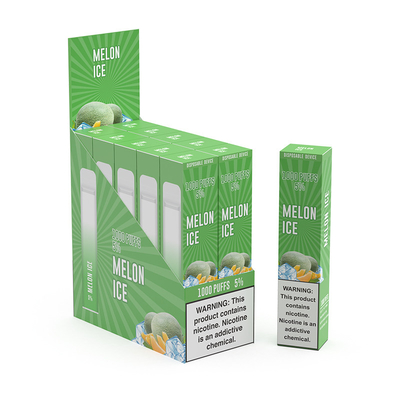 Dispositif jetable de l'acier inoxydable PCTG Vape de la glace 850mAh de melon